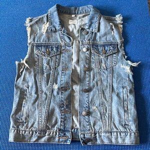 Sneak Peek women’s bohemian jean vest.